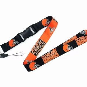 CLEVELAND BROWNS NFL KEYCHAIN ID BADGE LANYARD